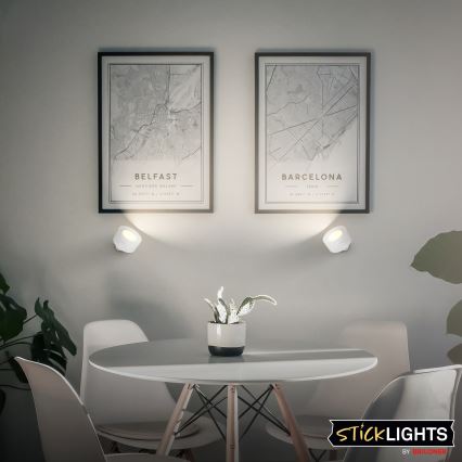 Briloner 3896016 - Lampada da parete ricaricabile dimmerabile TARI LED/1,6W/5V 1500 mAh bianca