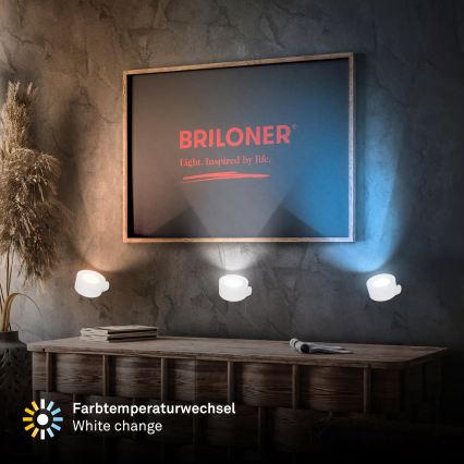 Briloner 3896016 - Lampada da parete ricaricabile dimmerabile TARI LED/1,6W/5V 1500 mAh bianca