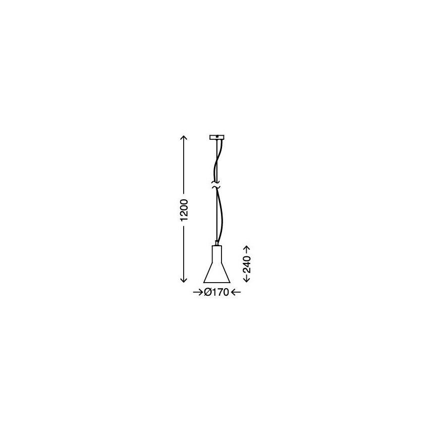 Briloner 4002-011 - Lampadario a sospensione con filo CALICE 1xE27/40W/230V