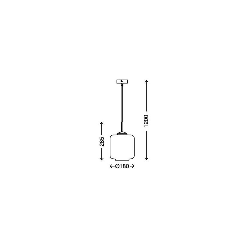 Briloner 4011-014 - Lampadario a sospensione con filo 1xE27/40W/230V