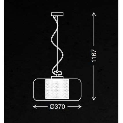 Briloner 4018-014 - Lampadario a sospensione con filo SEVENTIES 1xE27/40W/230V limpido