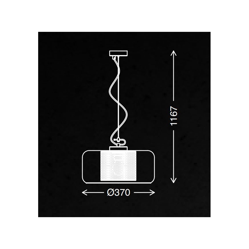 Briloner 4018-014 - Lampadario a sospensione con filo SEVENTIES 1xE27/40W/230V limpido