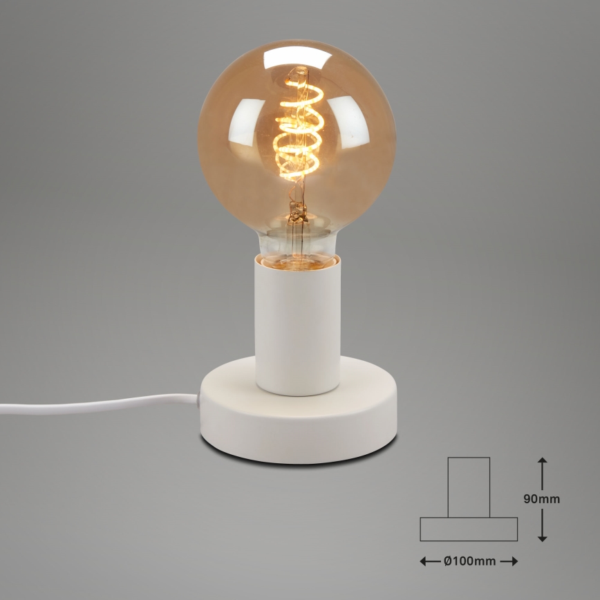 Briloner 7023-016 - Lampada da tavolo TEEPU 1xE27/10W/230V bianco