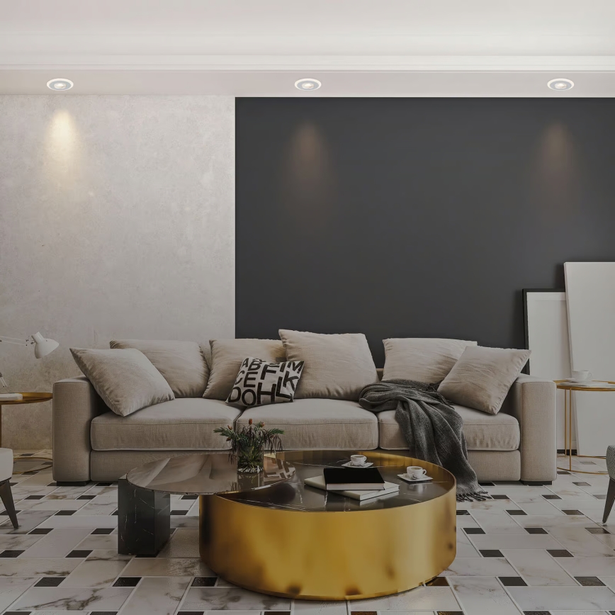 Briloner 7039034 - Set da 3 faretti LED da incasso per bagno LED/5W/230V IP44 cromo opaco