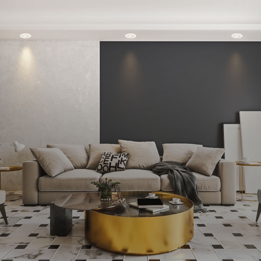 Briloner 7039036 - Set da 3 lampade LED da incasso per bagno 3xLED/5W/230V IP44 bianco