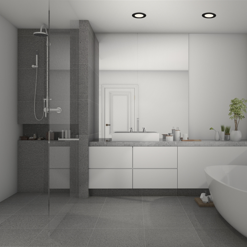 Briloner 7049015 - Lampada da incasso per bagno LED dimmerabile LED/6W/230V 3000K IP44 nera