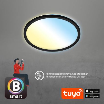 Briloner 7058-015 - Luce LED dimmerabile SLIM LED/18W/230V 2700-6500K Wi-Fi Tuya + telecomando