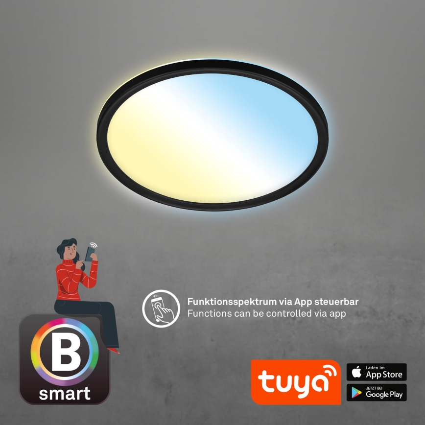 Briloner 7058-015 - Luce LED dimmerabile SLIM LED/18W/230V 2700-6500K Wi-Fi Tuya + telecomando