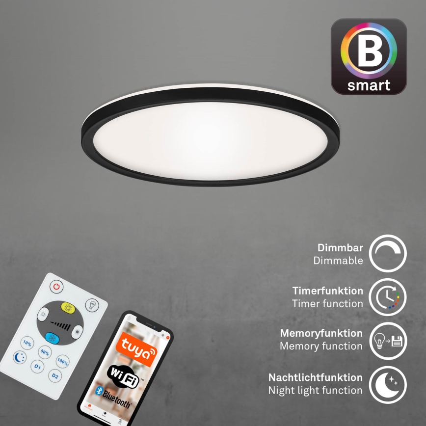 Briloner 7058-015 - Luce LED dimmerabile SLIM LED/18W/230V 2700-6500K Wi-Fi Tuya + telecomando