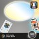 Briloner 7058-016 - Luce LED dimmerabile SLIM LED/18W/230V 2700-6500K Wi-Fi Tuya + telecomando