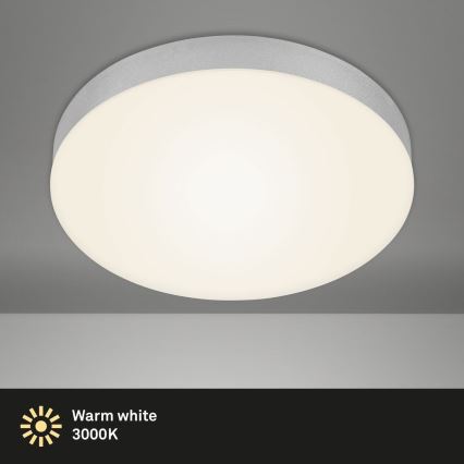 Briloner 7066-014 - Plafoniera LED FLAME LED/21W/230V 3000K argento diametro 28,7 cm