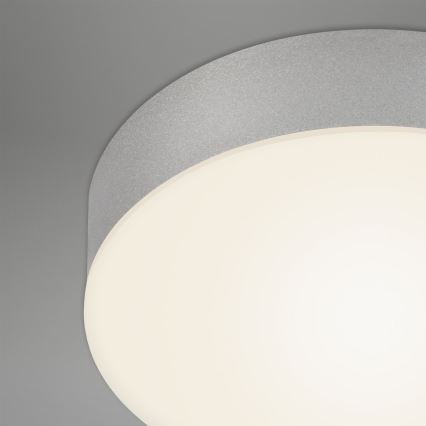 Briloner 7066-014 - Plafoniera LED FLAME LED/21W/230V 3000K argento diametro 28,7 cm