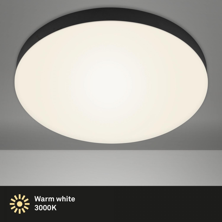 Briloner 7068-015 - Plafoniera LED FLAME LED/24,5W/230V 3000K nero