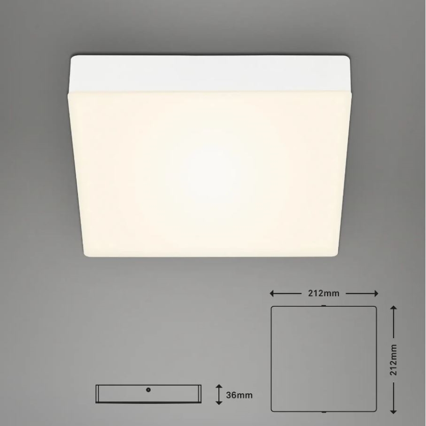 Briloner 7070-016 - Plafoniera LED FLAME LED/16W/230V bianco