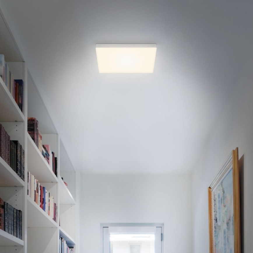 Briloner 7071-014 - Plafoniera LED FLAME LED/21W/230V 3000K 28,7x28,7 cm argento
