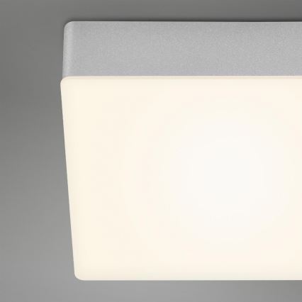 Briloner 7071-014 - Plafoniera LED FLAME LED/21W/230V 3000K 28,7x28,7 cm argento
