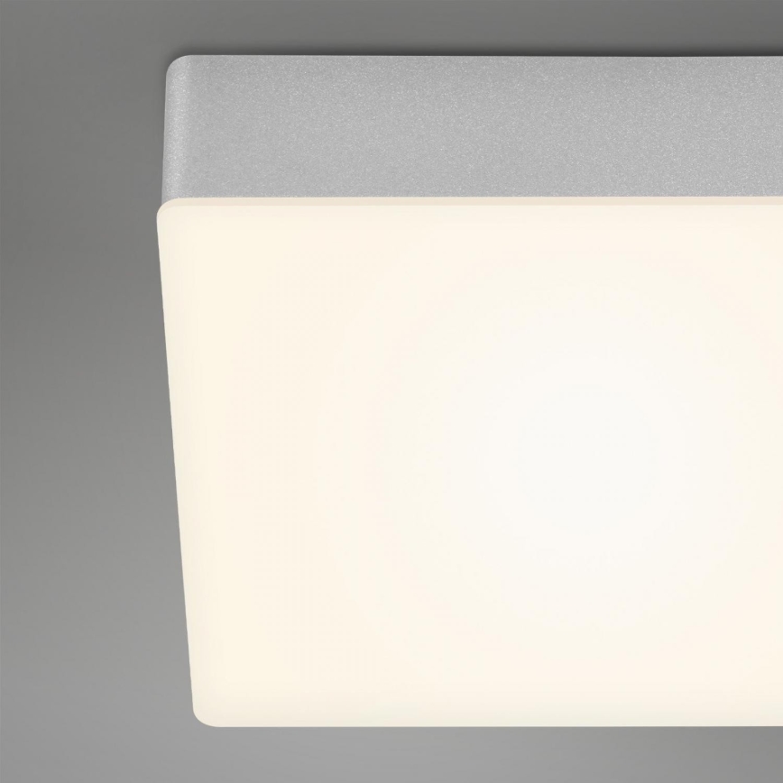 Briloner 7071-014 - Plafoniera LED FLAME LED/21W/230V 3000K 28,7x28,7 cm argento