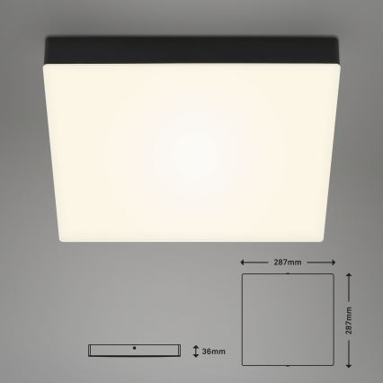 Briloner 7071015 - Plafoniera LED FLAME LED/21W/230V nero