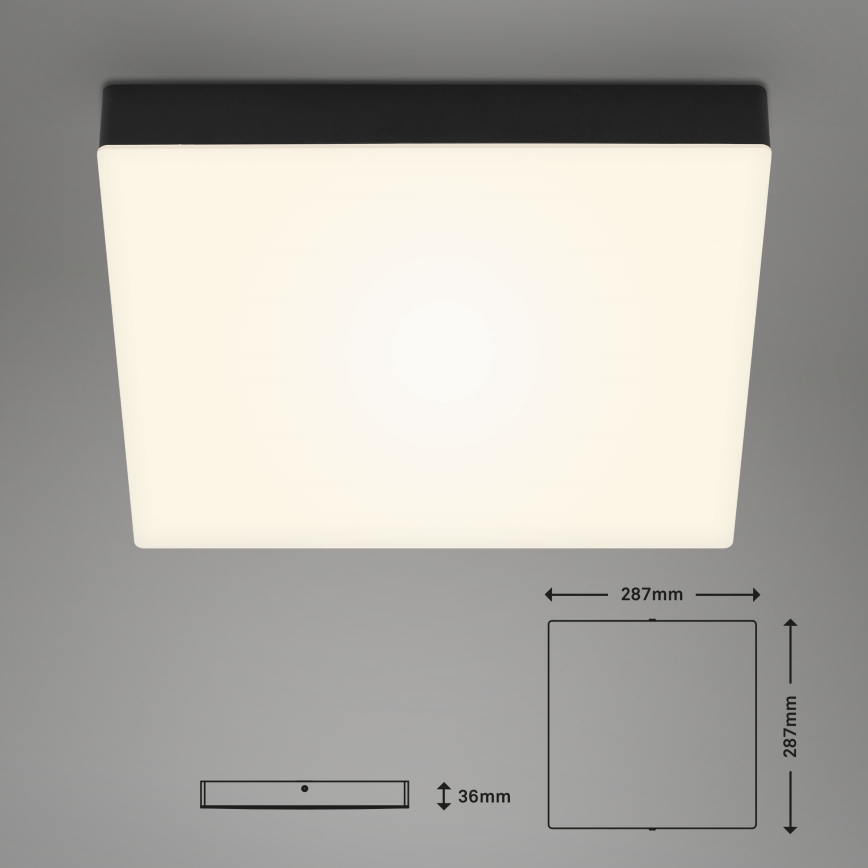 Briloner 7071015 - Plafoniera LED FLAME LED/21W/230V nero