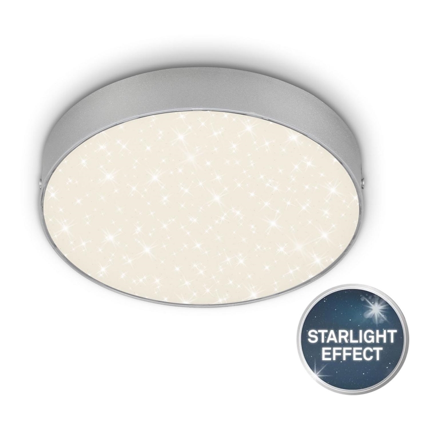 Briloner 7073-414 - Plafoniera LED STAR SKY LED/16W/230V 4000K diametro 21 cm argento