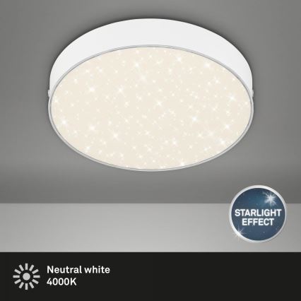 Briloner 7073-416 - Plafoniera LED STAR SKY LED/16W/230V 4000K diametro 21 cm bianco