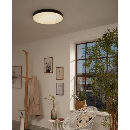 Briloner 7075-415 - Plafoniera LED STAR SKY LED/24,5W/230V 4000K diametro 38 cm nero