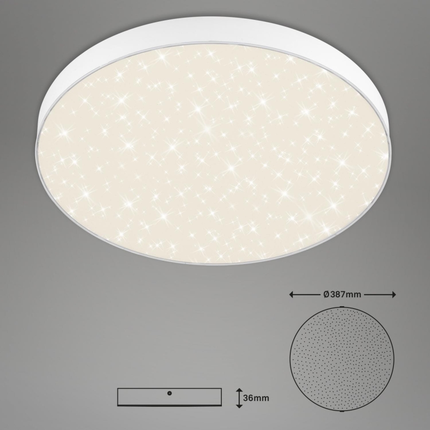 Briloner 7075-416 - Plafoniera LED STAR SKY LED/24,5W/230V 4000K diametro 38 cm bianco