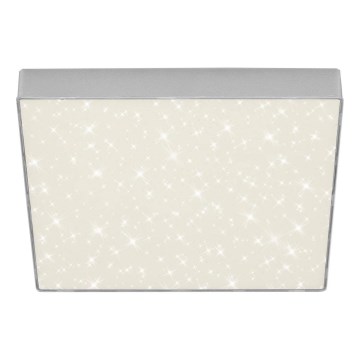 Briloner 7078-414 - Plafoniera LED STAR SKY LED/21W/230V 4000K 28x28 cm argento