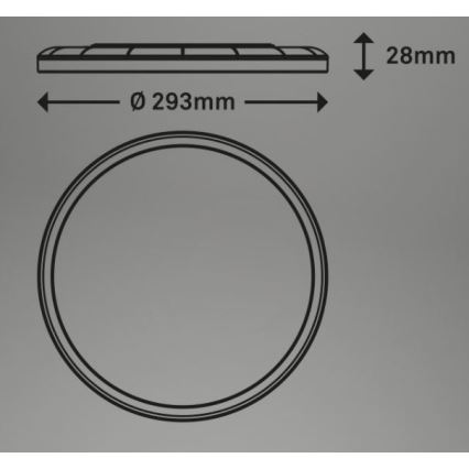 Briloner 7079-015 - Plafoniera LED dimmerabile SLIM LED/18W/230V 2700-6500K + telecomando