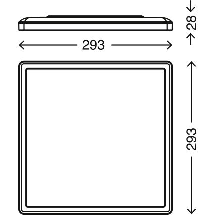 Briloner 7081-016 - Plafoniera LED dimmerabile SLIM LED/18W/230V 2700-6500K + telecomando