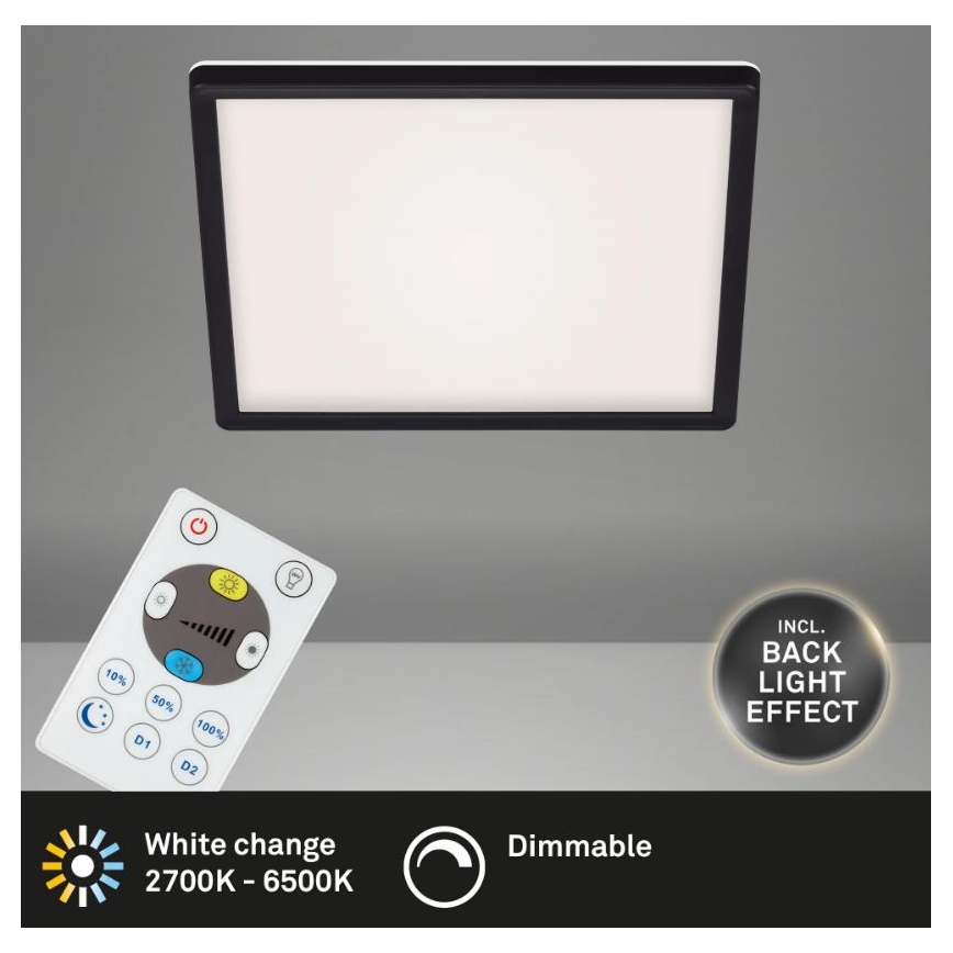 Briloner 7082-015 - Plafoniera LED dimmerabile SLIM LED/22W/230V 2700-6500K + telecomando