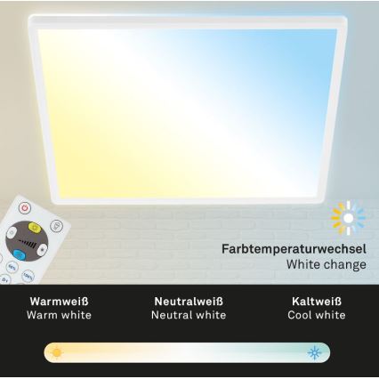 Briloner 7082-016 - Plafoniera LED dimmerabile SLIM LED/22W/230V 2700-6500K + telecomando