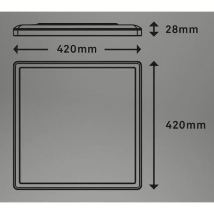 Briloner 7082-016 - Plafoniera LED dimmerabile SLIM LED/22W/230V 2700-6500K + telecomando