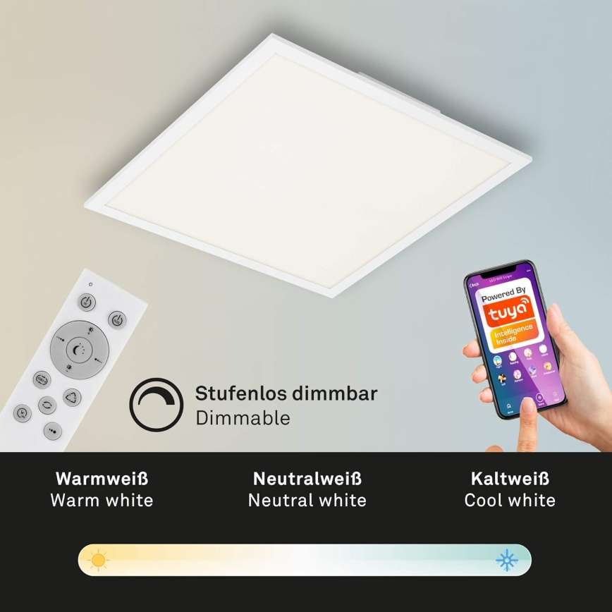 Briloner 7087-016 - LED RGBW Lampada dimmerabile SMART LED/24W/230V 3000-6500K Wi-Fi Tuya + telecomando