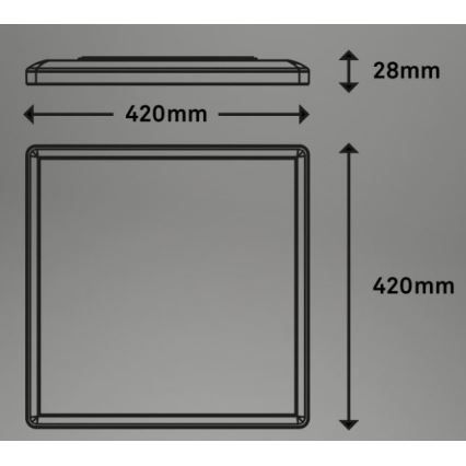 Briloner 7091-416 - Plafoniera LED RGBW dimmerabile SLIM LED/22W/230V + telecomando