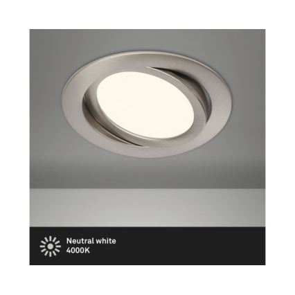 Briloner 7116-412 - Lampada LED da incasso per bagni FLAT IN LED/9W/230V IP23