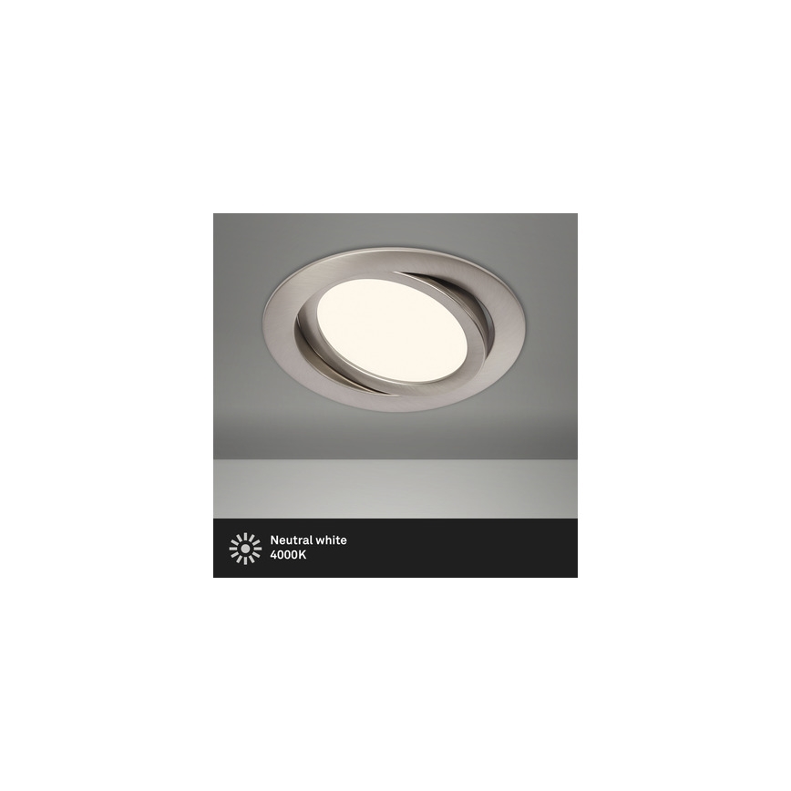 Briloner 7116-412 - Lampada LED da incasso per bagni FLAT IN LED/9W/230V IP23