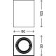 Briloner 7120-014 - Luce Spot a LED TUBE 1xGU10/5W/230V quadrato