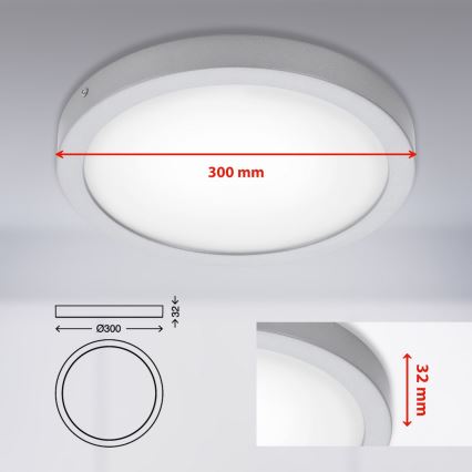 Briloner 7141-414 - Plafoniera LED FIRE LED/21W/230V 4000K