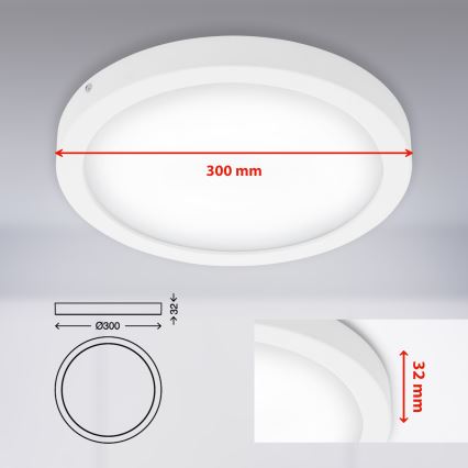 Briloner 7141-416 - Plafoniera LED FIRE LED/21W/230V