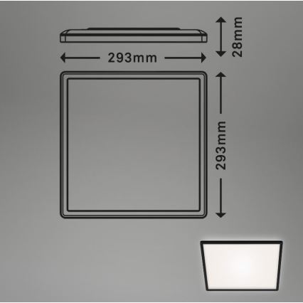 Briloner 7156-415 - Plafoniera LED SLIM LED/18W/230V