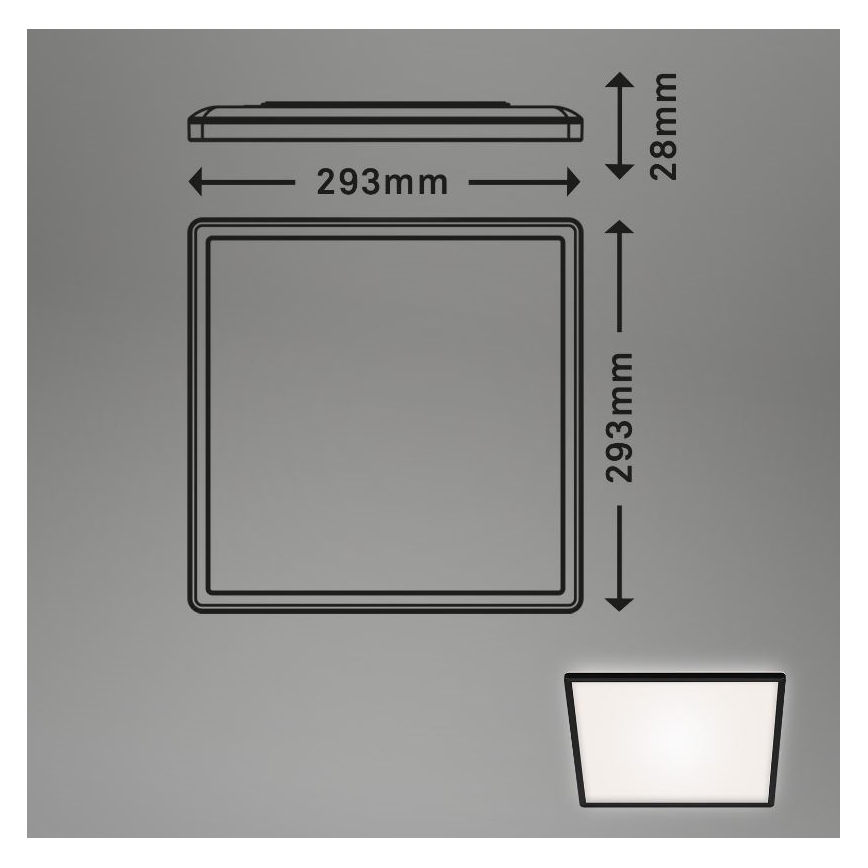 Briloner 7156-415 - Plafoniera LED SLIM LED/18W/230V