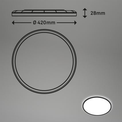 Briloner 7157-415 - Plafoniera LED SLIM LED/22W/230V diametro 42 cm