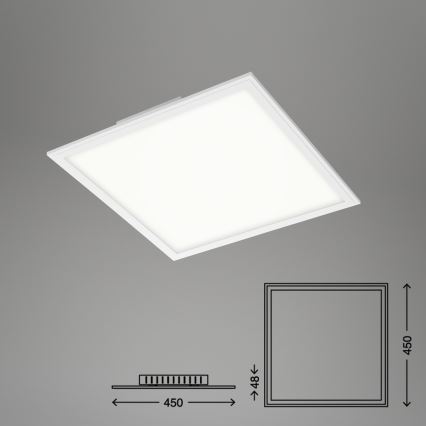 Briloner 7179-016 - Plafoniera LED dimmerabile PIATTO LED/24W/230V 3000-6500K + telecomando