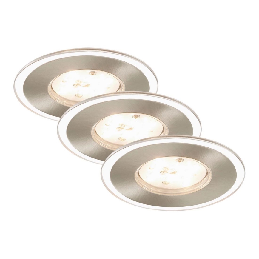 Briloner 7197-032 - SET 3x Luce da incasso LED da bagno dimmerabile LED/4,5W/230V IP44