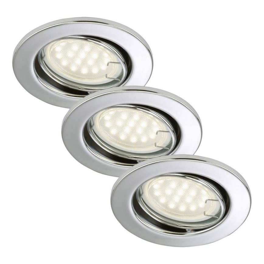 Briloner 7208-038 - SET 3xLED Lampada da bagno ATTACH 3xGU10/3W/230V