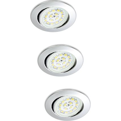 Briloner 7208-038 - SET 3xLED Lampada da bagno ATTACH 3xGU10/3W/230V