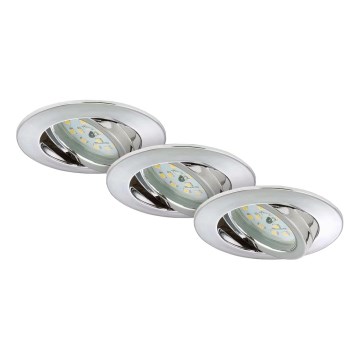 Briloner 7209-038 - SET 3x Lampada LED da incasso per bagni LED/5W/230V IP23