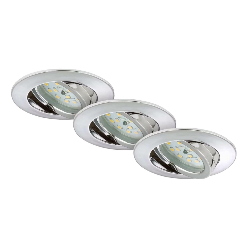 Briloner 7209-038 - SET 3x Lampada LED da incasso per bagni LED/5W/230V IP23
