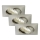 Briloner 7210-032 - SET 3x Lampada LED da incasso per bagni ATTACH LED/5W/230V IP23 cromo opaco